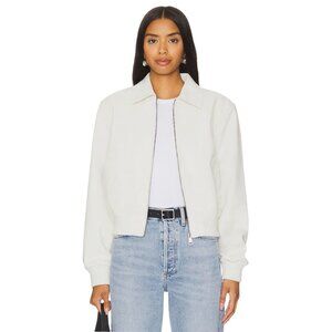 Steve Madden Anouk Jacket in Silver Birch Medium New Womens Faux Suede Coat